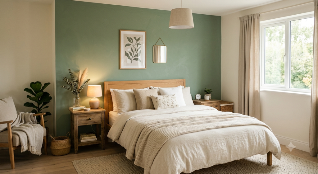 01 sage green bedroom 01